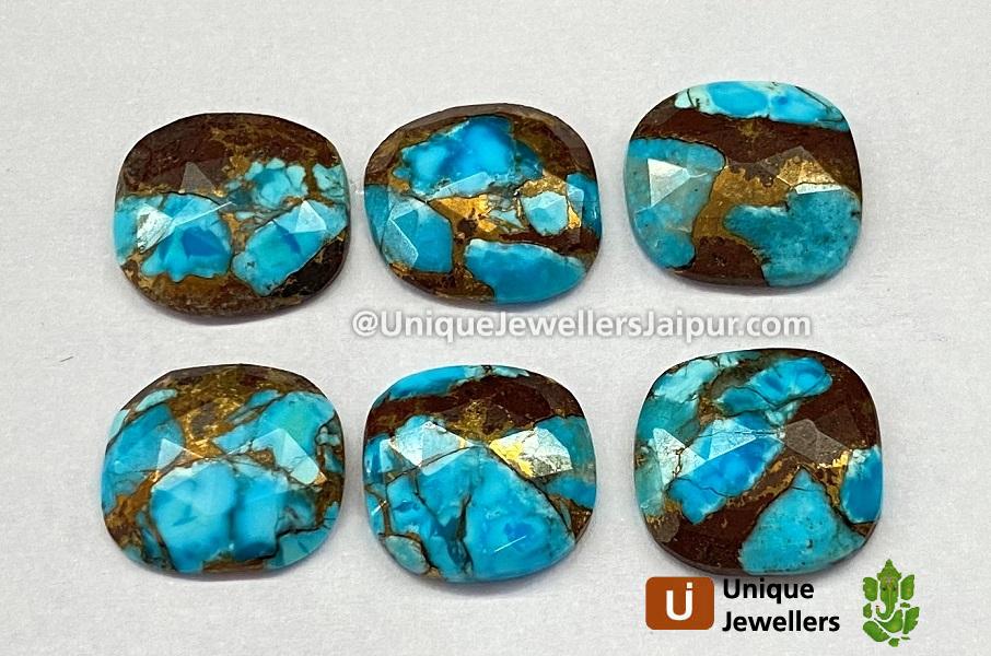 Copper Lava Mohave Turquoise Rose Cut Slices